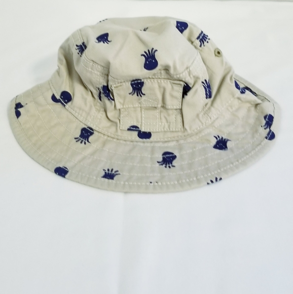 3/$25 NEW Baby Boy's Octopus Print Bucket Hat Size 3-6 Months Nwot - Picture 2 of 11